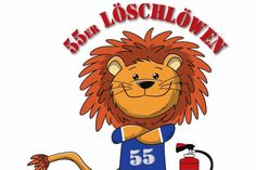 Das Maskottchen der „55er Löschlöwen“.