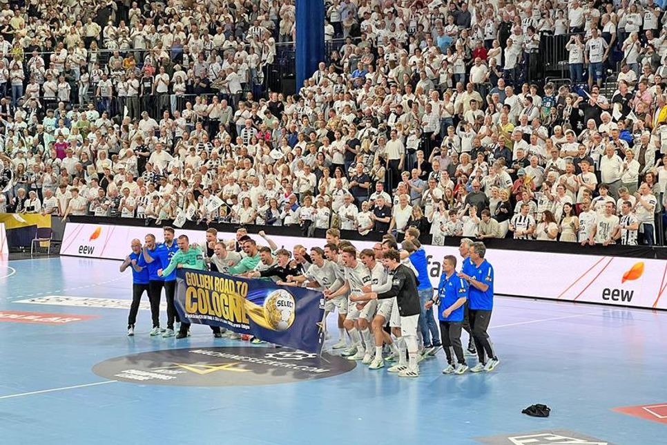 Feiernde THW-Spieler, solche Bilder will man wieder öfters sehen.