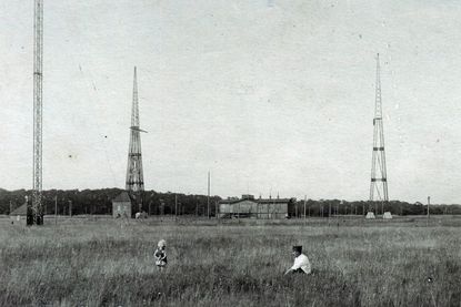 Funktürme in Pelzerhaken 1922.