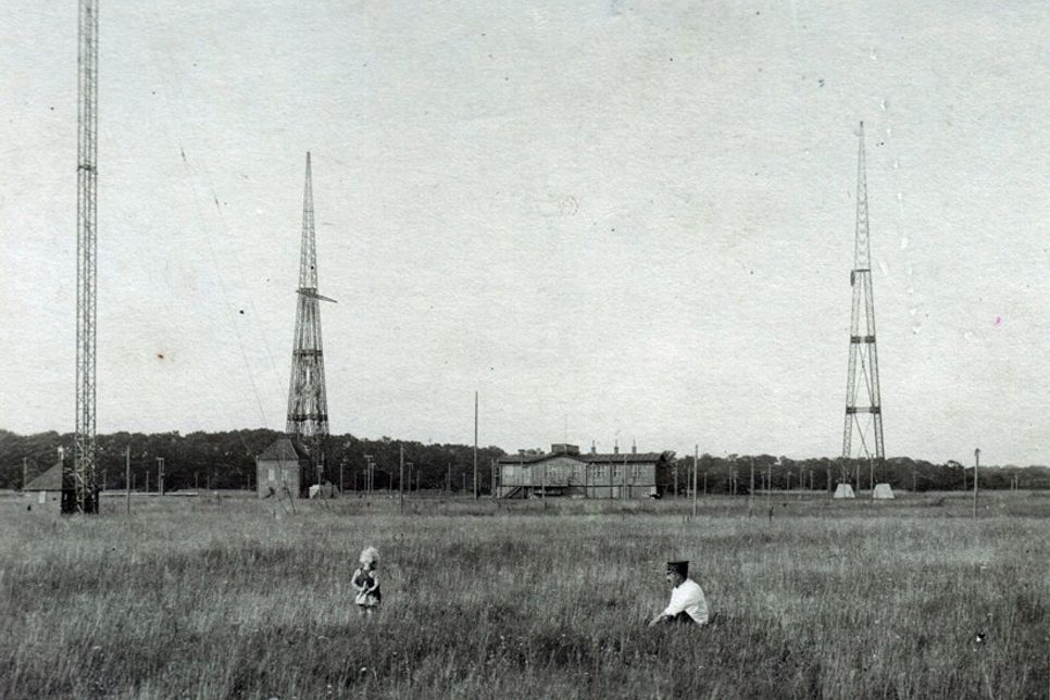Funktürme in Pelzerhaken 1922.