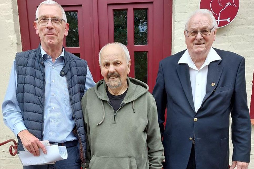 Die Gründungsmitglieder (v.l.): Peter Bünning, Peter Lietz, Günter Gudegast waren die Männer der ersten Stunde.