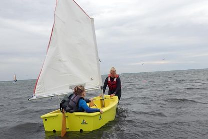 Zum ersten Mal stand auch Opti-Segeln auf dem Programm.