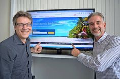 Freuen sich über die Listung: André Rosinski (lks.) und Christian Rogge (r.) von der Tourismus-Agentur Lübecker Bucht.