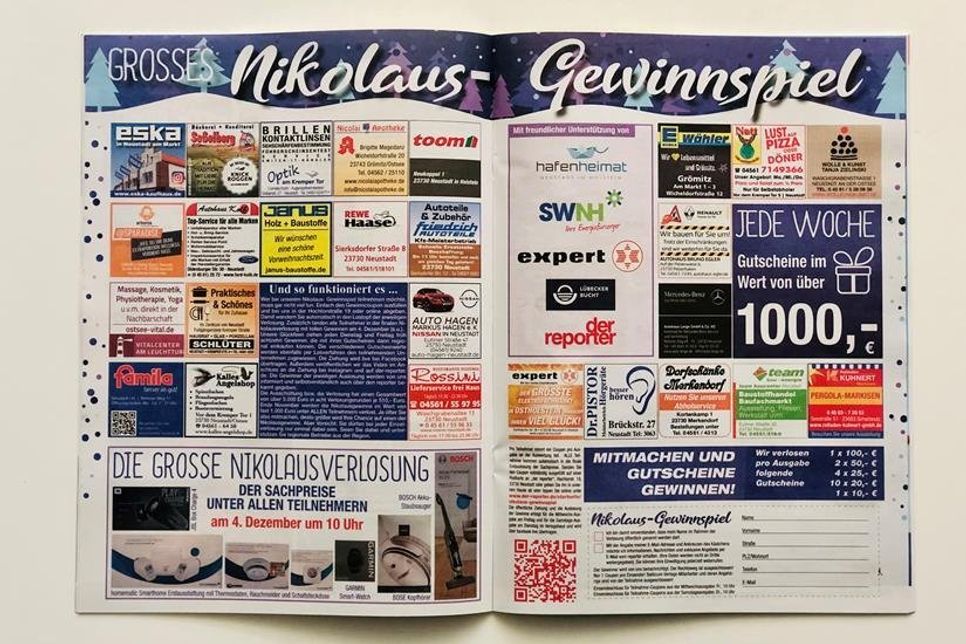 Auch heute gibt es wieder 18 Gewinner beim großen reporter-Nikolaus-Gewinnspiel.