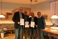 Bernd Heuer, Egon Homann, Uwe Zugehör, Johann Piechulla (v. lks.).
