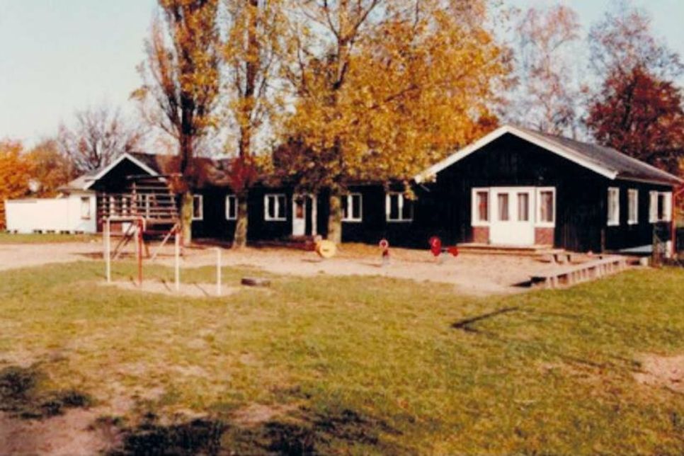 Die evangelische Kita 1985.
