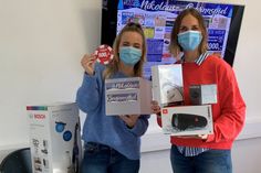 Patricia Wülfing (lks.) und Kristina Kolbe im reporter Verlagshaus.