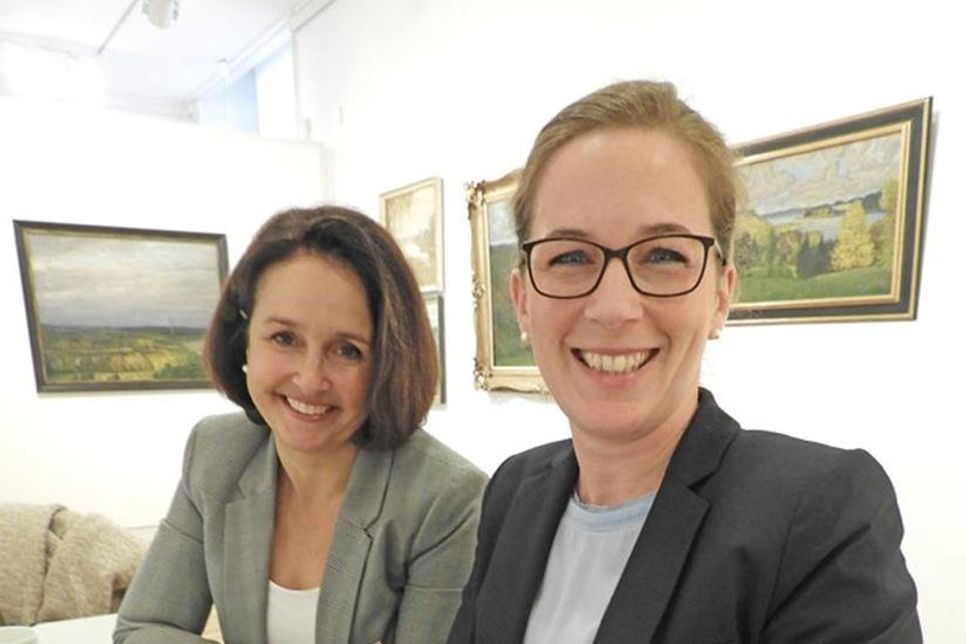 Museumsleiterin Dr. Julia Hümme und Anja Sierks-Pfaff freuen sich auf ein Kunst-Jubeljahr.