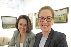 Museumsleiterin Dr. Julia Hümme und Anja Sierks-Pfaff freuen sich auf ein Kunst-Jubeljahr.