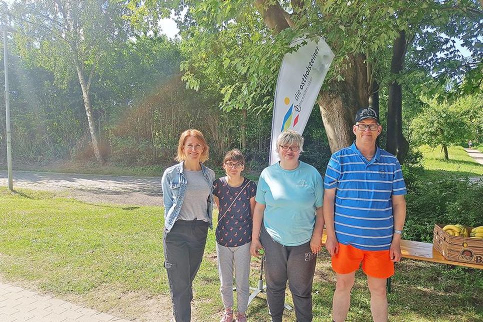 Premiere: Die Ostholsteiner der Wohngruppe Priwall waren zum ersten Mal mit Hausleiterin Annett Fähling dabei.