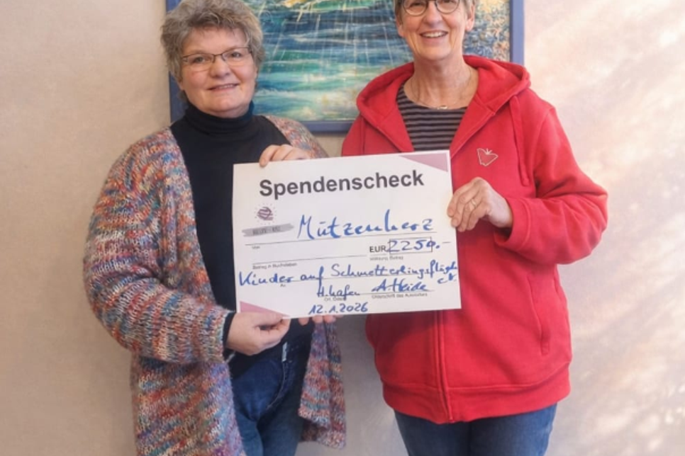 Beachtlicher Erlös beim Adventsmarkt von Mützenherz