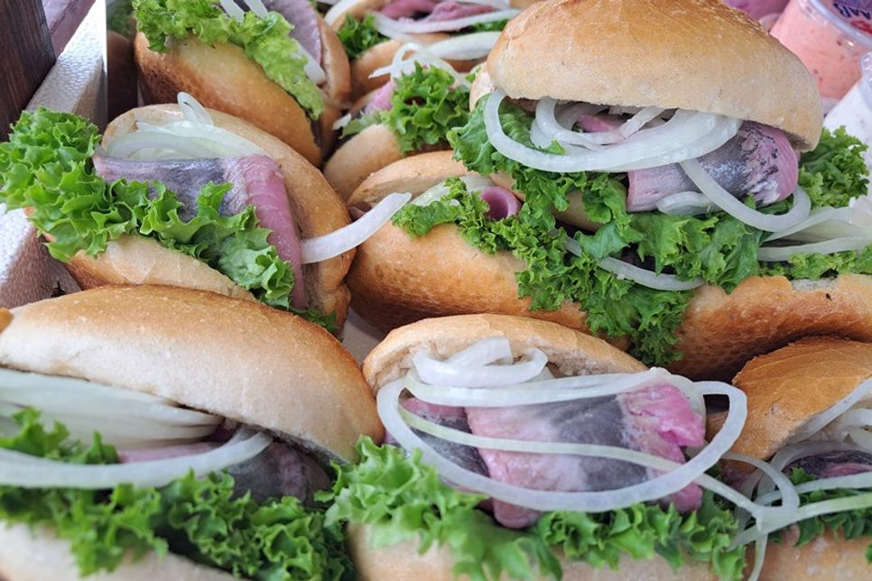 Matjesbrötchen.