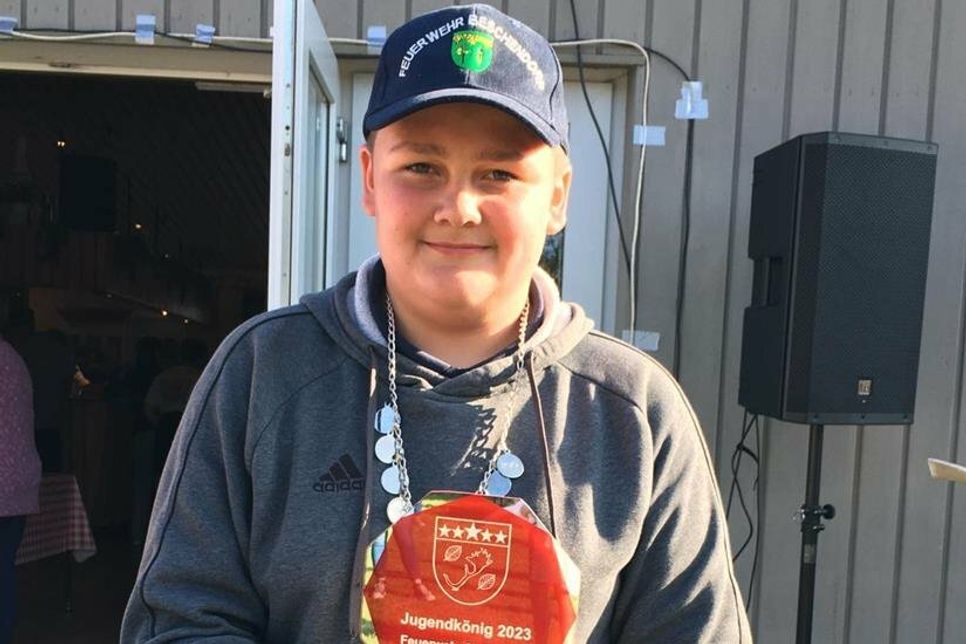 Jugendkönig Julien Bock.