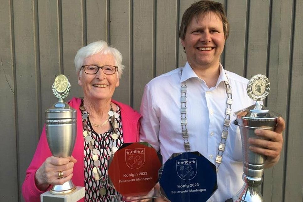 Königspaar Christel Kühl und Robert Robiller.