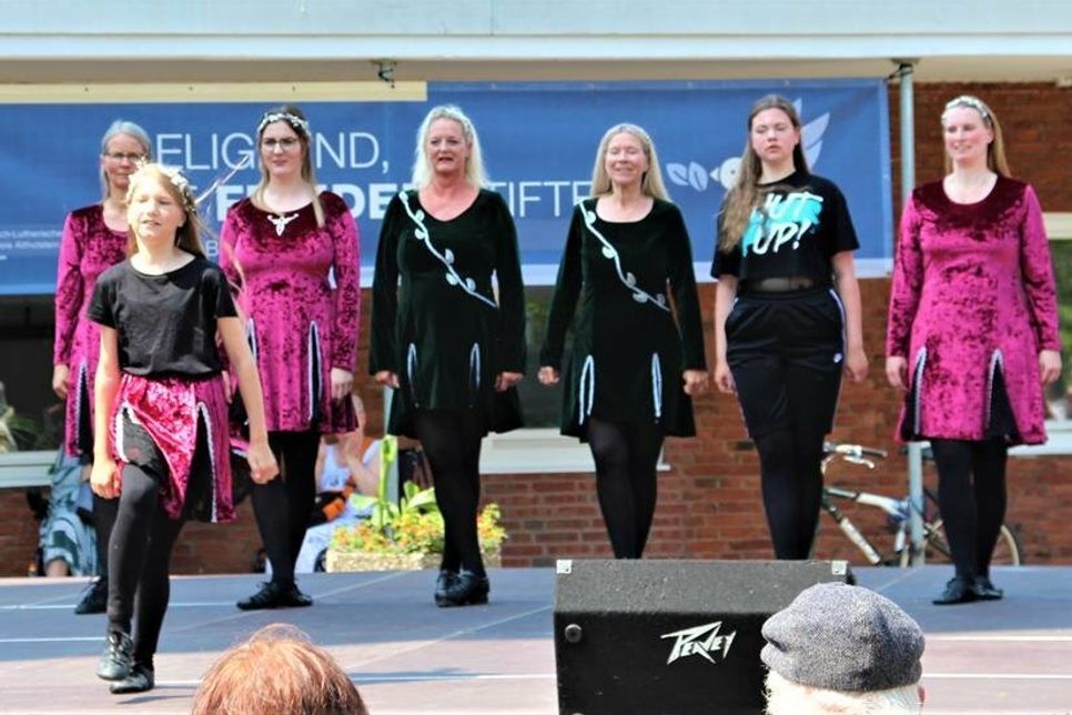 Auftritt der Irish Step-Gruppe aus Kiel.