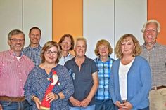 Jürgen Mohr, Frank Wilschewski, Andrea Brunhöber, Antje Weise, Hannelore Falkert, Helga Scheunemann, Barbara Helbach, Eckert Groth (v. lks.).
