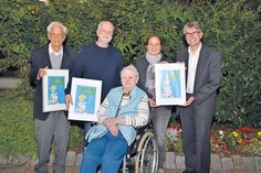Glückliche Gewinner: Jochen Schramm und seine Mutter Lucie Schramm (Mitte) mit dem Zweitplatzierten Ingo Lükemann (li.), Bürgermeisterin Hatice Kara (mit der Urkunde für die Jugendfeuerwehr) und Dietmar Schindowski (innogy). (Foto: René Kleinschmidt)
