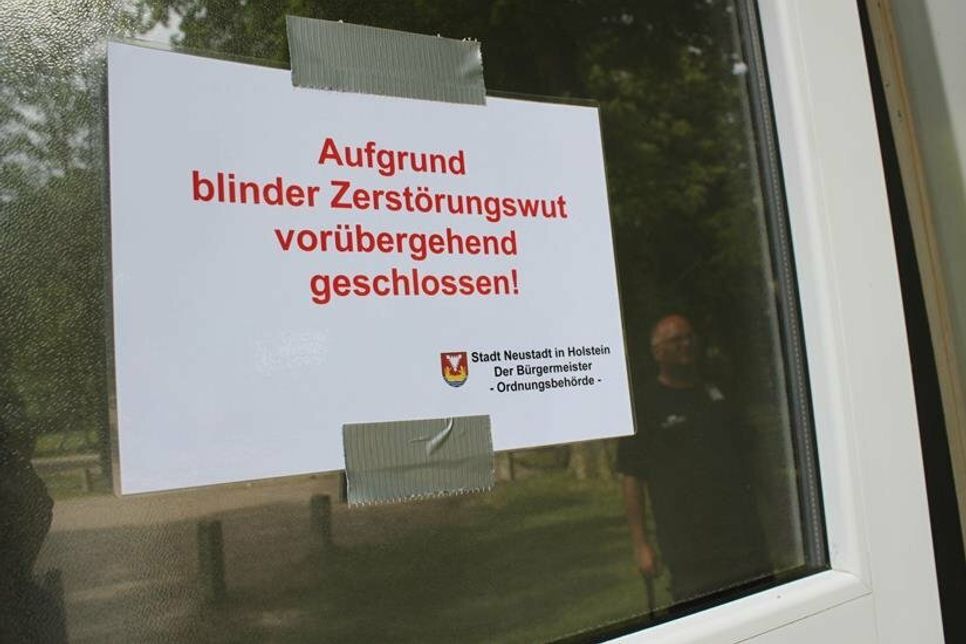 Die Toilettenanlagen bleiben zunächst geschlossen.