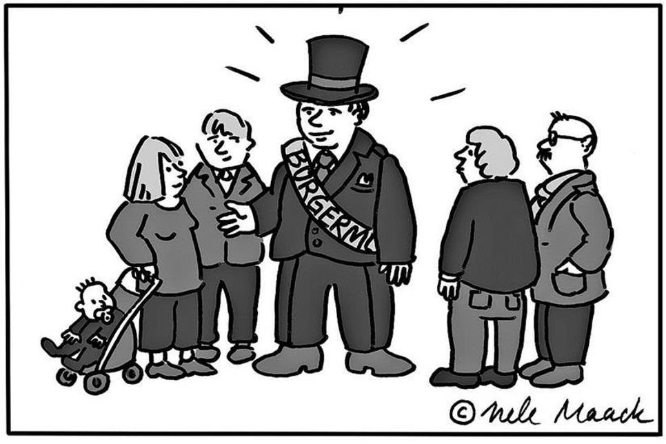 Diese Woche zeigt unser Bilderrätsel den Beruf des Bürgermeisters.