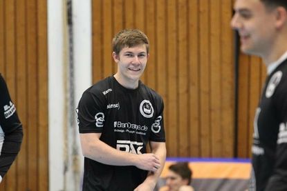 Mit guter Laune und voll motiviert bei seinem ersten Spiel in der 3.Liga: A-Jugendlicher vom VfL Bad Schwartau - Jasper Steingrübner.