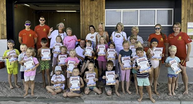 Im August wurden zwei Gruppen mit insgesamt 40 Kindern im Kurs „Wellenfit“ trainiert: Sie sind nun startklar für die Ostsee.