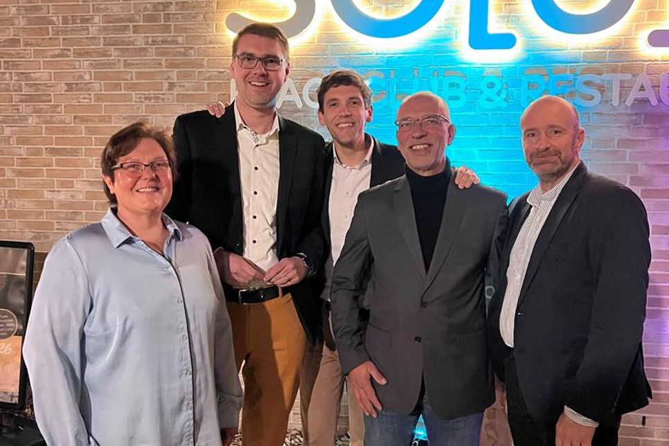 Britta Krell, Sebastian Schmidt, Benedict Küpker, Hendrik Wozniak und Peer Knöfler.