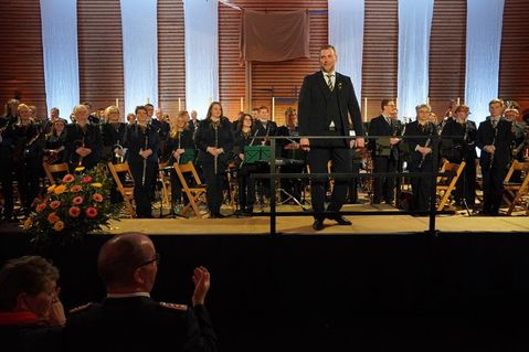 Das Blasorchester Lensahn legte einen famosen Auftritt hin.