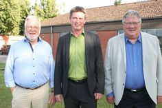 Amtsvorsteher Michael Robien (Mitte) mit seinen Stellvertretern Andreas Kröger (lks.) und Reinhard Schöning.