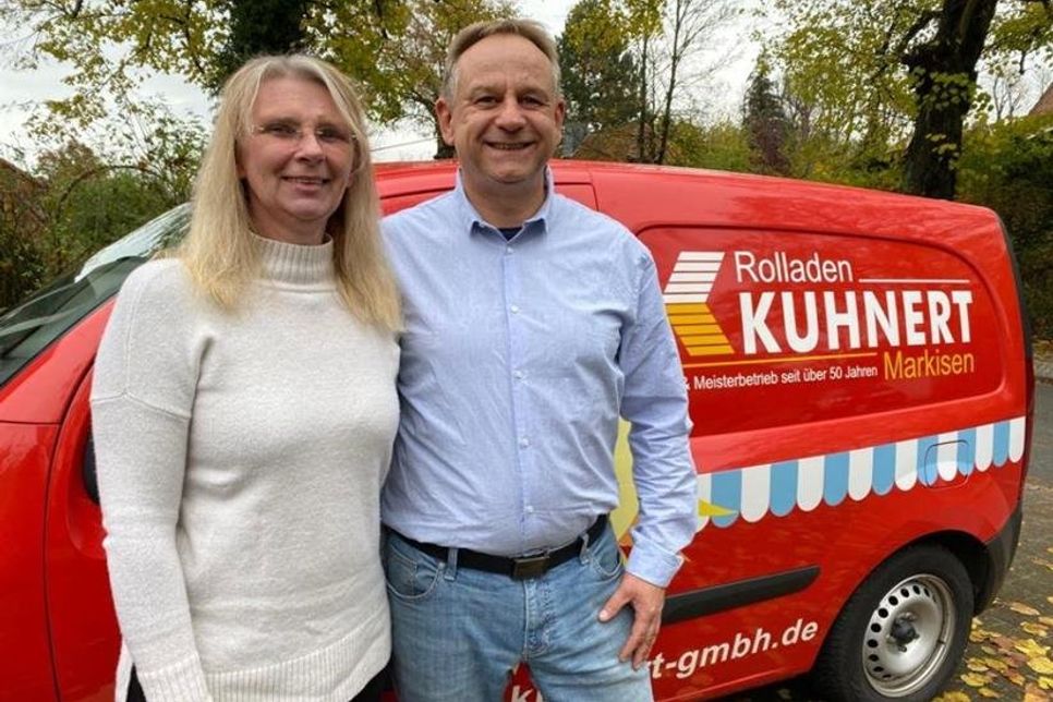 Michaela und Oliver Klaas beraten ihre Kunden freundlich und kompetent bei der Auswahl von Markisen und Rollladen aller Art.