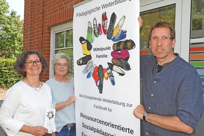 Freuen sich, pädagogischen Fachkräften mit dem Eutiner Modell ein zeitgemäßes Weiterbildungsangebot machen zu können: Holger Schröder, Angela Metzler (beide Mattiehaus) und Annette Rudolph (VHS Eutin).
