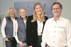Ines Dobbertin, Julia Janshen, Michelle Dobbertin und Inhaber Torsten Dobbertin (v. lks.).