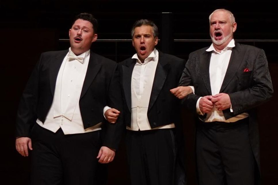 Die Tenöre Johannes Groß, Sebastino Lo Medico und Oscar Martin präsentieren mit „Luciano - 3 Tenöre feiern eine Legende“ ein großartiges Konzertprogramm.