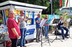 Das Ensemble Mare Brass steht für den Spaß mit Musik am Meer.