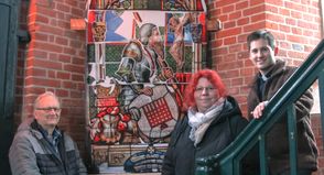 Jürgen Gradert, Sandra Kulling und Pastor Patrick Pulsfort