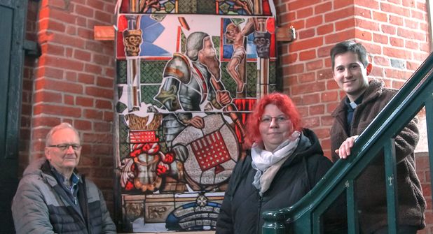 Jürgen Gradert, Sandra Kulling und Pastor Patrick Pulsfort