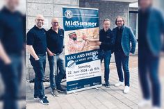 Freuen sich auf die zweite Auflage ihres „Kiwanis Midsummer“: Robin Hartmeyer (v.l.), Norbert Birmes, Ingo Wehlings und Jens Grawert.