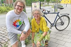 Eike Selonke und Christiane Berndt leiten ehrenamtlich den Stammtisch Nachhaltigkeit in Dietrichsdorf.