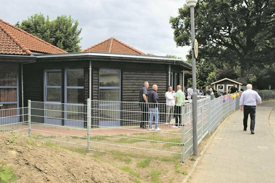 Die Kita hat einen neuen Flachdach-Anbau erhalten.