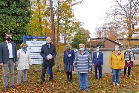 Gebündelte Kompetenzen, optimale Räumlichkeiten: Dank der Kooperation der BQOH und der Sana Kliniken ist in Pulverbeck ein PflegeCampus für die Generalistische Pflegeausbildung entstanden.