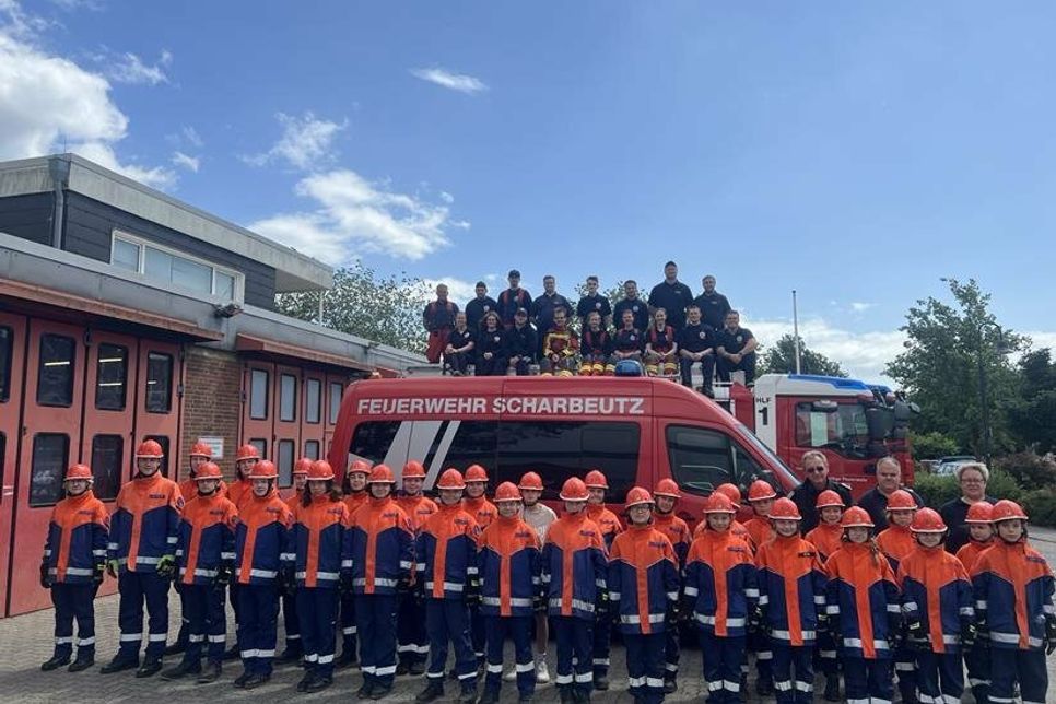 Die Jugendfeuerwehr Scharbeutz.