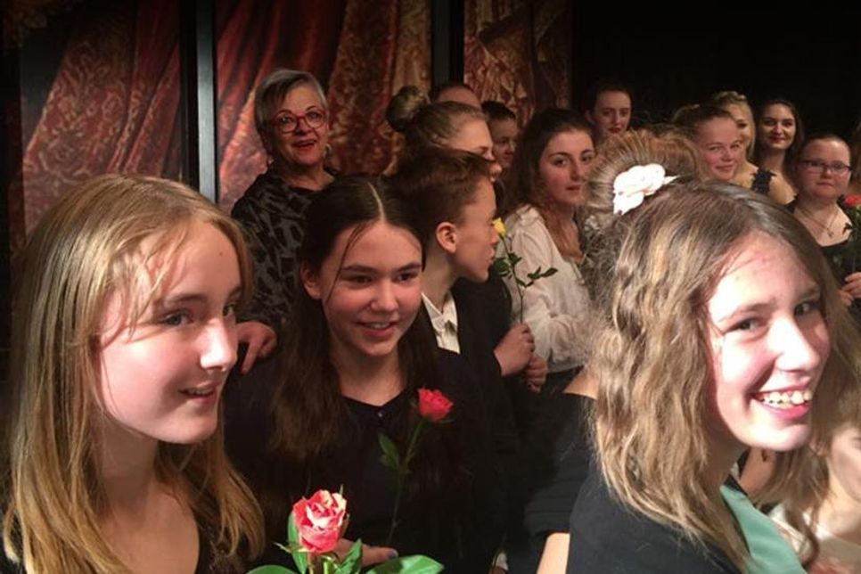 Glücklich und stolz: Die Opera Kids nach einem Auftritt.