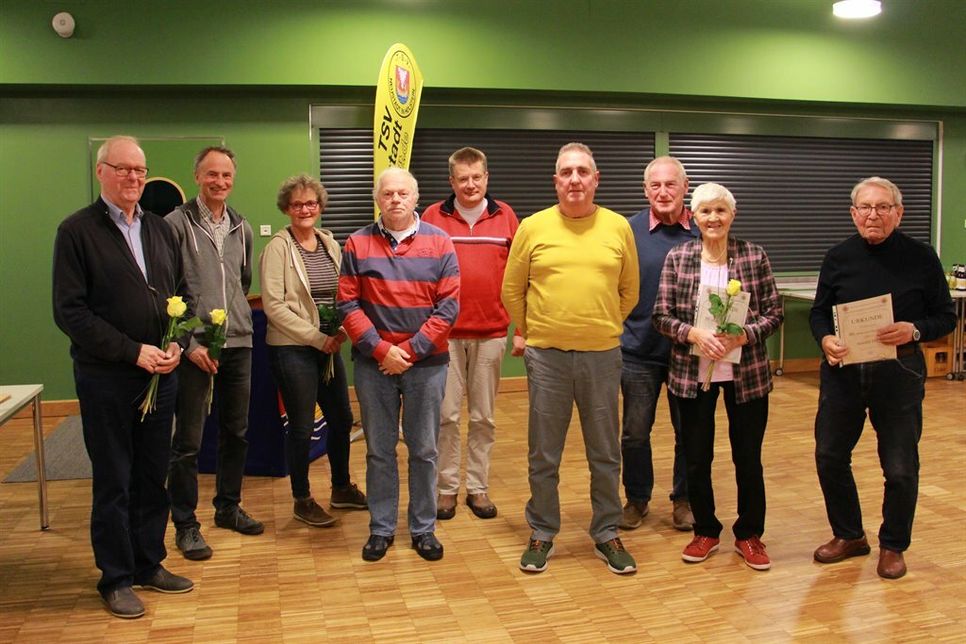 Die geehrten Mitglieder.