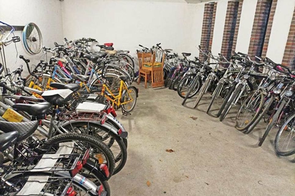 Hier finden finanziell schwache Menschen ein Fahrrad.