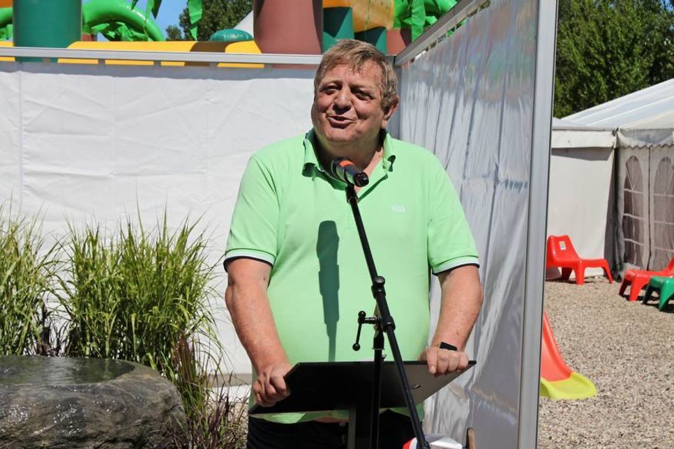 Wolfgang Reshöft während seiner Dankesrede.