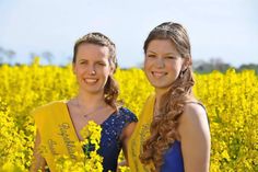 Königin Christine und Prinzessin Jessica freuen sich auf das Rapsblütenfest