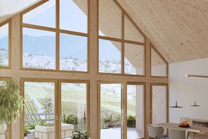 Bei großen Fensterfronten ist der Energiespar-Effekt von gut gedämmten Fenstern besonders groß.