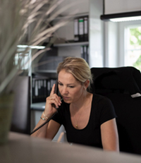 Swantje Wulf führt das Bestattungsunternehmen.