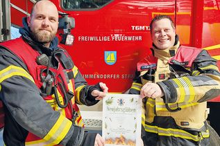 „Neujahrsglühen“ am Feuerwehrgerätehaus in Timmendorfer Strand