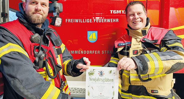 „Neujahrsglühen“ am Feuerwehrgerätehaus in Timmendorfer Strand