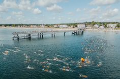 Mit der vierten und letzten Etappe zwischen den Seebrücken in Haffkrug und Scharbeutz ist das Seebrückenschwimmen erfolgreich zu Ende gegangen. (Foto: Tourismus-Agentur Lübecker Bucht, Joelle Dörnath)
